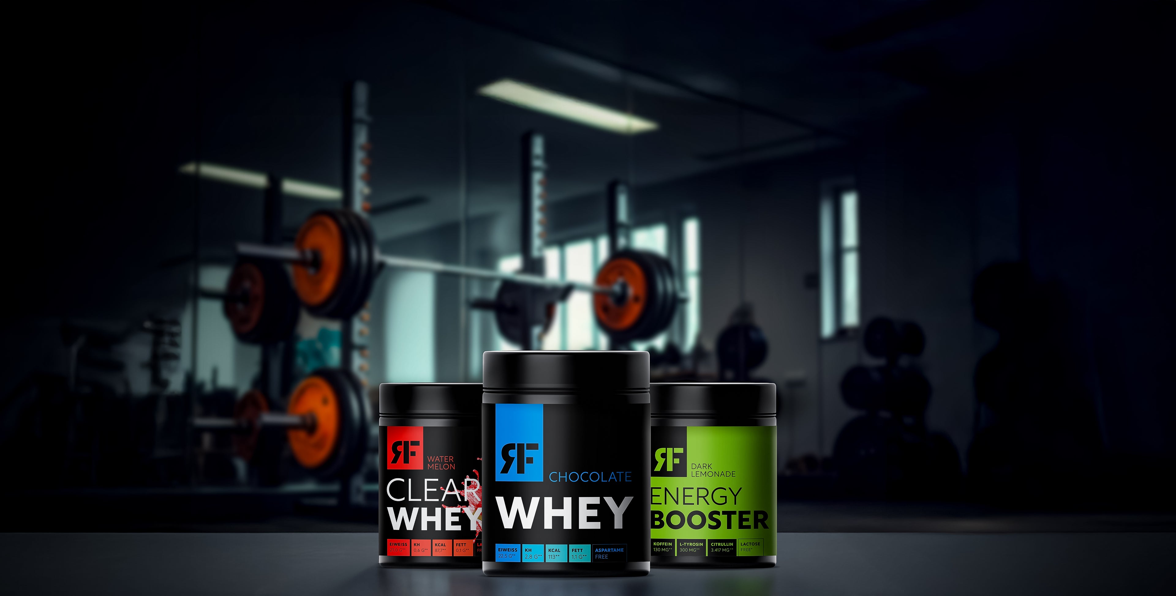 redFitness® Nutrition Dosen Clear Iso Whey, Whey und Energy Booster